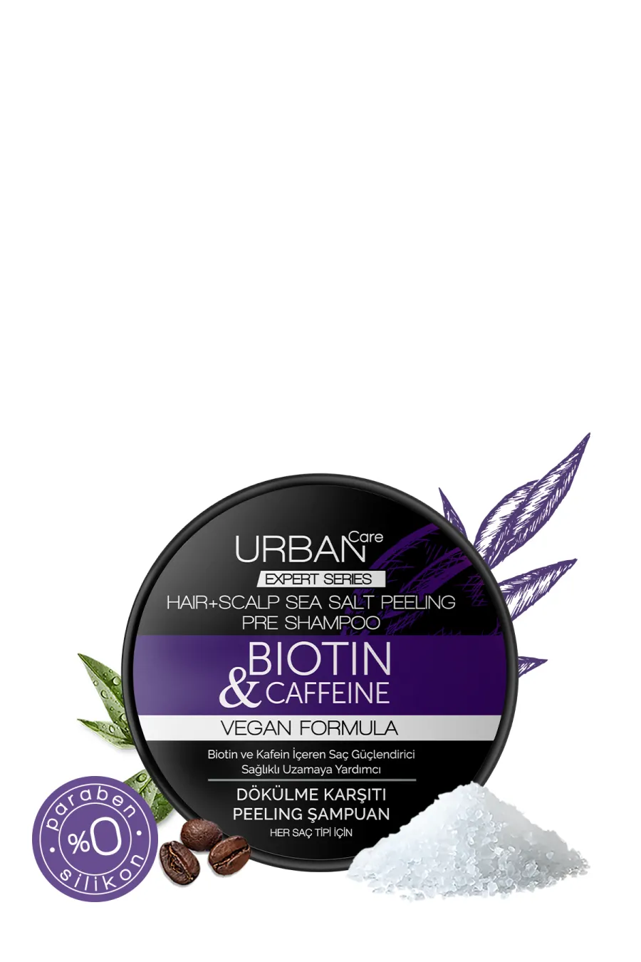 عوامل پاکساز و لایهبردار اسکراب کف سر بر طرف کننده ریزش مو کافئین و بیوتین اربن Urban عوامل پاکساز و لایهبردار اسکراب کف سر بر طرف کننده ریزش مو کافئین و بیوتین اربن Urban