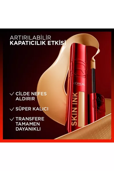  تصویر 5 : کرم پودر کاور بالا و ماندگار با تناژ گرم شماره 100 Sıcak Alt Ton لورال پاریس L'Oreal Paris 