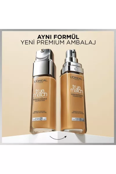  تصویر 4 : کرم پودر مراقبت‌کننده 5.5D/5.5W تناژ گرم قهوه‌ای روشن لورال پاریس L'Oreal Paris 