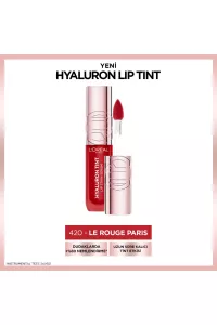 تینت-لب-هیالورونیک-420-Le-Rogue-Paris-رنگ-قرمز-با-آبرسانی-لورال-پاریس-L'Oreal-Paris