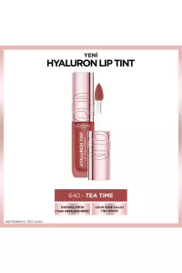 تینت-لب-640-Tea-Time-قرمز-با-جلوه-طبیعی-و-آبرسانی-هیالورونیک-لورال-پاریس-L'Oreal-Paris