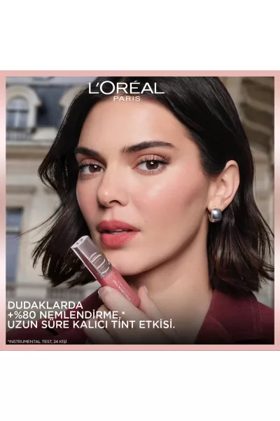  تصویر 2 : تینت لب آبرسان هیالورونیک 601 Worth It رنگ صورتی طبیعی و ملایم لورال پاریس L'Oreal Paris 