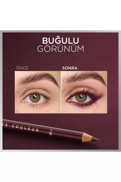  تصویر 4 : مداد چشم رنگ 150 Bordeaux Cashmere شرابی کشمیر برای آرایش چشم لورال پاریس L'Oreal Paris 