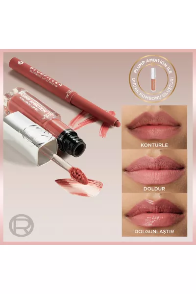  تصویر 3 : مداد لب شماره 635 Worth It Medium صورتی برای فرم‌دهی و تعریف لب لورال پاریس L'Oreal Paris 