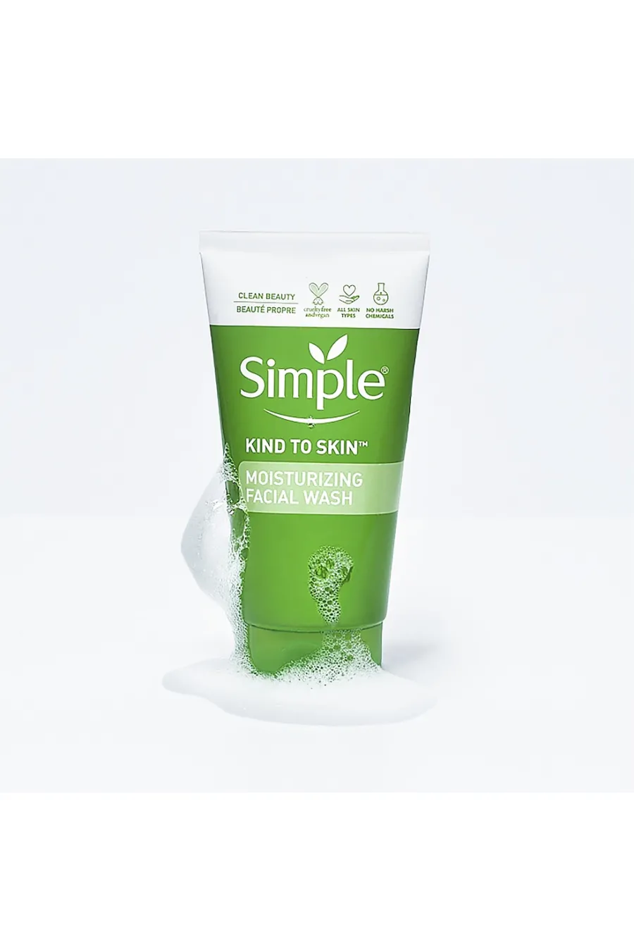ویژگیهای شوینده صورت ملایم بدون سولفات سیمپل Simple با بافت کفدار و پاککنندگی ملایم ویژگیهای شوینده صورت ملایم بدون سولفات سیمپل Simple با بافت کفدار و پاککنندگی ملایم