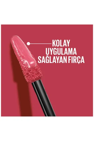  تصویر 6 : رژ لب مایع سوپر استی وینیل اینک 160 Sultry  صورتی ماندگار و براق Super Stay Vinyl Ink Liquid Lipstick 160 Sultry میبلین نیویورک Maybelline New York 