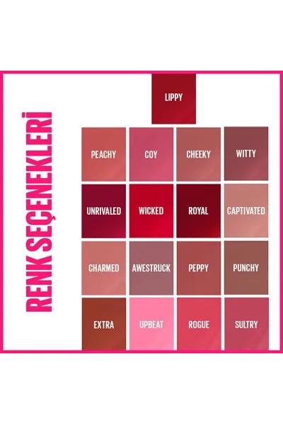  تصویر 8 : رژ لب مایع سوپر استی وینیل اینک 160 Sultry  صورتی ماندگار و براق Super Stay Vinyl Ink Liquid Lipstick 160 Sultry میبلین نیویورک Maybelline New York 