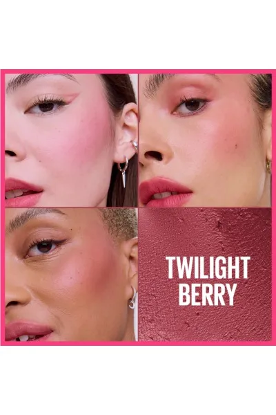  تصویر 2 : رژگونه فومی بافت ابری مات کلادتوپیا 01 Twilight Berry رنگ توتی Cloudtopia Foam Matte Blush 01 Twilight Berry میبلین نیویورک Maybelline New York 