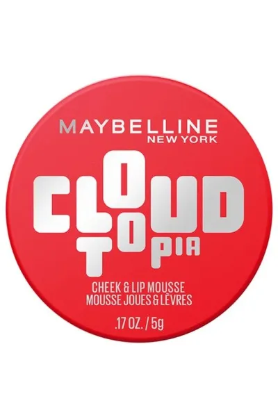  تصویر 3 : رژگونه فومی مات کلادتوپیا 03 Divine Crimson  رنگ زرشکی مخملی Cloudtopia Foam Matte Blush 03 Divine Crimson میبلین نیویورک Maybelline New York 