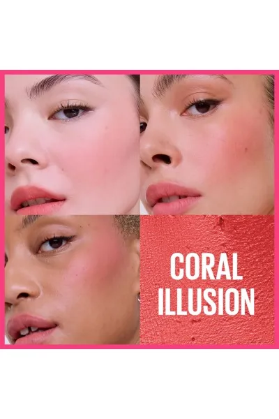  تصویر 6 : رژگونه فومی مات کلادتوپیا 05 Coral Illusion رنگ مرجانی با بافت سبک Cloudtopia Foam Matte Blush 05 Coral Illusion میبلین نیویورک Maybelline New York 