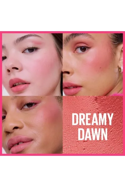  تصویر 6 : رژگونه فومی مات کلادتوپیا 09 Dreamy Dawn رنگ هلویی با جلوه طبیعی Cloudtopia Foam Matte Blush 09 Dreamy Dawn میبلین نیویورک Maybelline New York 