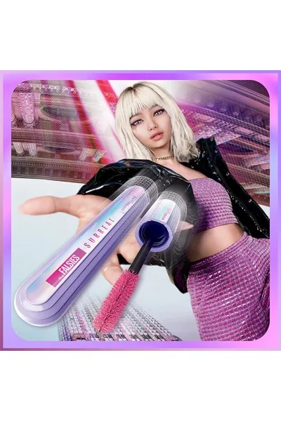  تصویر 7 : ریمل فالسز سورئال Black مشکی؛ حجم‌دهنده و بلندکننده مژه Falsies Surreal Mascara Black میبلین نیویورک Maybelline New York 