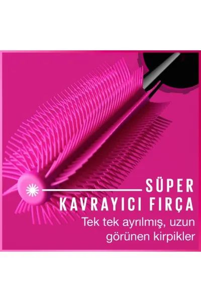  تصویر 4 : ریمل لش سنسیشنال فایروورک Black مشکی با جلوه‌ای پرپشت و بلندکننده Lash Sensational Firework Mascara Black میبلین نیویورک Maybelline New York 