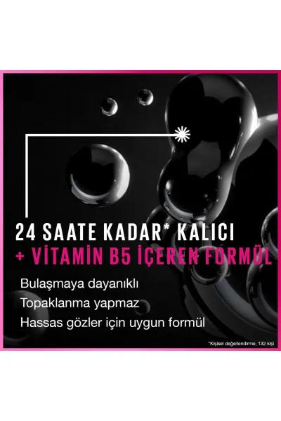  تصویر 5 : ریمل لش سنسیشنال فایروورک Black مشکی با جلوه‌ای پرپشت و بلندکننده Lash Sensational Firework Mascara Black میبلین نیویورک Maybelline New York 