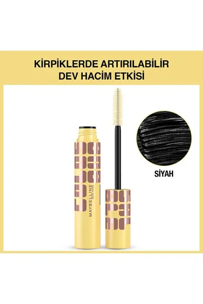  تصویر 1 : ریمل کلوسال بابل Black مشکی حجم‌دهنده برای مژه‌هایی پر و چشمگیر Colossal Bubble Mascara Black میبلین نیویورک Maybelline New York 