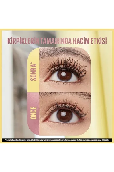  تصویر 3 : ریمل کلوسال بابل Black مشکی حجم‌دهنده برای مژه‌هایی پر و چشمگیر Colossal Bubble Mascara Black میبلین نیویورک Maybelline New York 