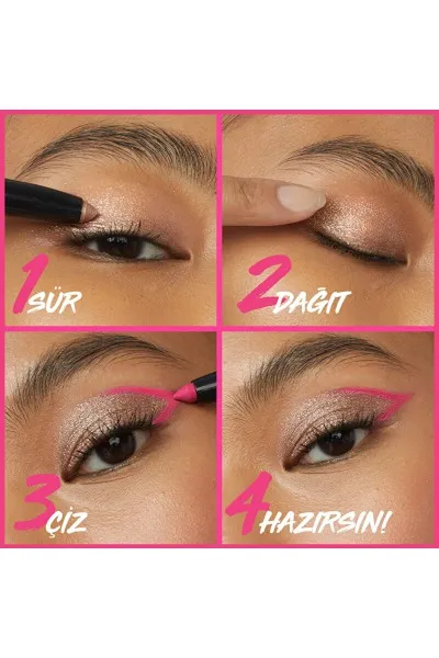  تصویر 3 : سایه ژلی کالر تتو Inspired بژ صورتی ماندگار برای آرایش چشم Color Tattoo Gel Eyeshadow Inspired میبلین نیویورک Maybelline New York 