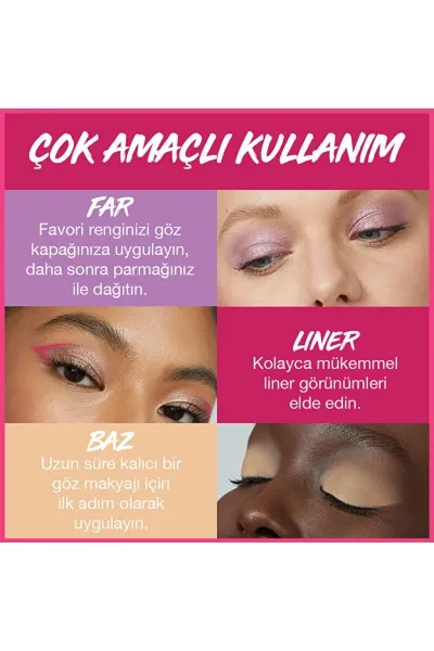  تصویر 4 : سایه ژلی کالر تتو Inspired بژ صورتی ماندگار برای آرایش چشم Color Tattoo Gel Eyeshadow Inspired میبلین نیویورک Maybelline New York 