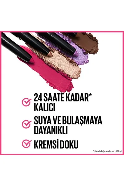  تصویر 5 : سایه ژلی کالر تتو Inspired بژ صورتی ماندگار برای آرایش چشم Color Tattoo Gel Eyeshadow Inspired میبلین نیویورک Maybelline New York 