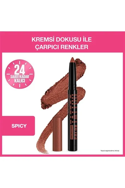  تصویر 1 : سایه ژلی چشم Color Tattoo Spicy  رنگ مرجانی با ماندگاری بالا Color Tattoo Gel Eyeshadow Spicy میبلین نیویورک Maybelline New York 