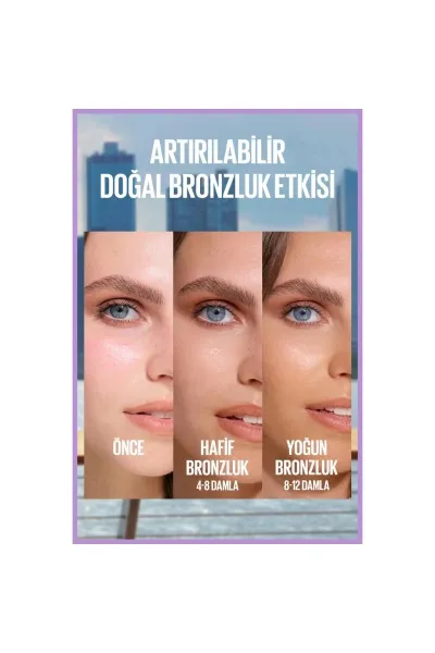  تصویر 3 : قطره برنزر سامر شات ۳۰ میلی‌لیتر با ماندگاری طولانی و جلوه طبیعی Summer Shot Longwear Bronzing Drops میبلین نیویورک Maybelline New York 