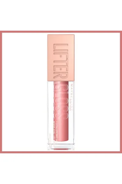  تصویر 2 : لیپ گلاس آبرسان 003 Moon رنگ صورتی روشن با درخشش طبیعی و ظاهر حجیم لب Lifter Gloss Moisturizing Lip Gloss 003 Moon میبلین نیویورک Maybelline New York 
