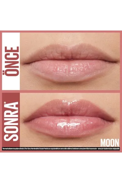  تصویر 3 : لیپ گلاس آبرسان 003 Moon رنگ صورتی روشن با درخشش طبیعی و ظاهر حجیم لب Lifter Gloss Moisturizing Lip Gloss 003 Moon میبلین نیویورک Maybelline New York 