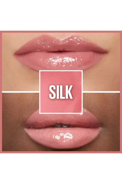  تصویر 4 : لیپ گلاس آبرسان لیفتر گلاس 004 Silk رنگ نود قهوه‌ای روشن Lifter Gloss Moisturizing Lip Gloss 004 Silk میبلین نیویورک Maybelline New York 