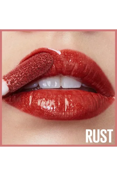  تصویر 2 : لیپ گلاس آبرسان Lifter Gloss رنگ مسی روشن Rust 016 با جلوه درخشان Lifter Gloss Moisturizing Lip Gloss 016 Rust میبلین نیویورک Maybelline New York 