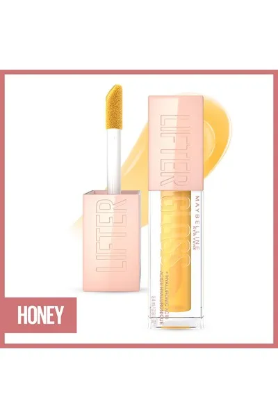  تصویر 1 : لیپ گلاس آبرسان Lifter Gloss 26 Honey  رنگ عسلی با جلوه براق Lifter Gloss Honey Moisturizing Lip Gloss 26 Honey میبلین نیویورک Maybelline New York 