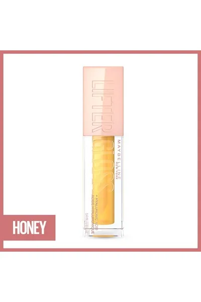  تصویر 2 : لیپ گلاس آبرسان Lifter Gloss 26 Honey  رنگ عسلی با جلوه براق Lifter Gloss Honey Moisturizing Lip Gloss 26 Honey میبلین نیویورک Maybelline New York 