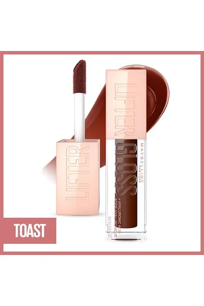  تصویر 1 : لیپ گلاس آبرسان Lifter Gloss شید 29 Toast  رنگ برنزه درخشان Lifter Gloss Honey Moisturizing Lip Gloss 29 Toast میبلین نیویورک Maybelline New York 