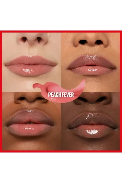  تصویر 4 : لیپ گلاس حجم‌دهنده Lifter Plump شماره 005 Peach Fever رنگ هلویی Lifter Plump Lip Gloss 005 Peach Fever میبلین نیویورک Maybelline New York 