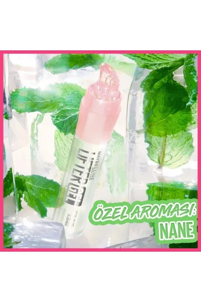  تصویر 4 : لیپ گلاس لیفتر ژل 001 Mintini رنگ آبی براق و مرطوب‌کننده لب Lifter Gel Extra Shine Moisturizing Lip Gloss 001 Mintini میبلین نیویورک Maybelline New York 