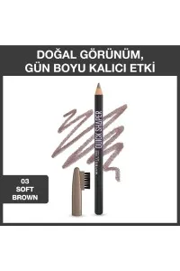 مداد-ابرو-کوئیک-شیپر-03-Soft-Brown -قهوه‌ای-روشن-با-فرم‌دهی-سریع-Quick-Shaper-Brow-Shaping-Pencil-03-Soft-Brown-میبلین-نیویورک-Maybelline-New-York