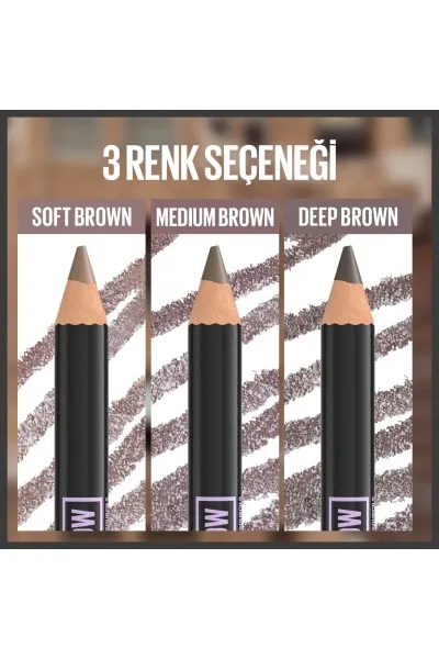  تصویر 4 : مداد ابرو کوئیک شیپر 05 Deep Brown  قهوه‌ای تیره با فرم‌دهی دقیق Quick Shaper Brow Shaping Pencil 05 Deep Brown میبلین نیویورک Maybelline New York 