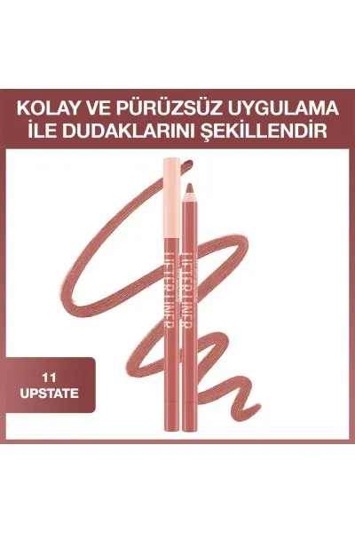  تصویر 1 : مداد لب لیفتر لاینر 011 Upstate قهوه‌ای روشن برای فرم‌دهی لب Lifter Liner Lip Pencil 011 Upstate میبلین نیویورک Maybelline New York 