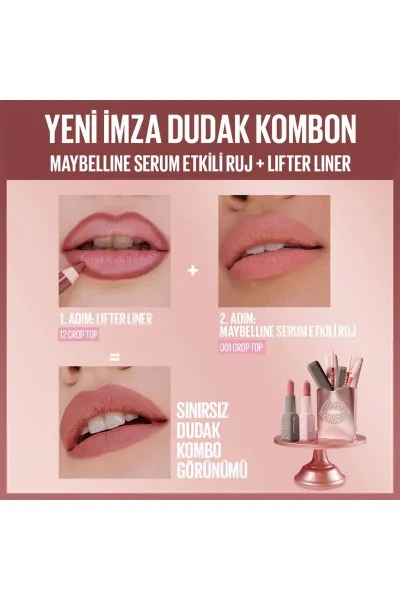  تصویر 3 : مداد لب لیفتر لاینر 012 Crop Top  صورتی؛ فرم‌دهی دقیق لب Lifter Liner Lip Pencil 012 Crop Top میبلین نیویورک Maybelline New York 