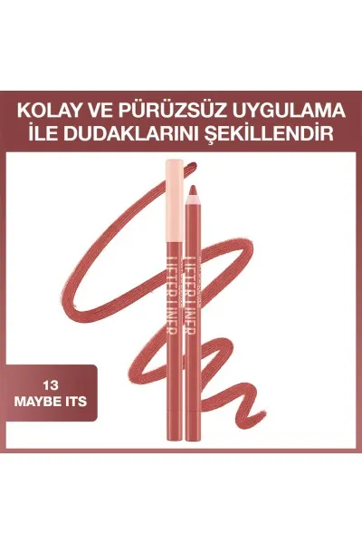  تصویر 1 : مداد لب لیفتر لاینر رنگ شرابی 013 Maybe It's برای فرم‌دهی دقیق لب Lifter Liner Lip Pencil 013 Maybe It's میبلین نیویورک Maybelline New York 