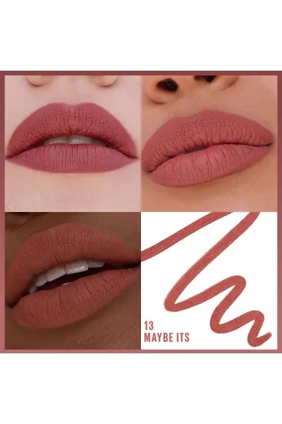  تصویر 2 : مداد لب لیفتر لاینر رنگ شرابی 013 Maybe It's برای فرم‌دهی دقیق لب Lifter Liner Lip Pencil 013 Maybe It's میبلین نیویورک Maybelline New York 