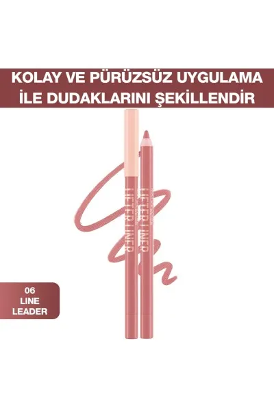  تصویر 1 : مداد لب لیفتر لاینر 06 Line Leader رنگ صورتی برای فرم‌دهی دقیق لب Lifter Liner Lip Pencil 06 Line Leader میبلین نیویورک Maybelline New York 