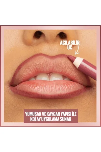  تصویر 2 : مداد لب لیفتر لاینر 10 Main Character  قرمز جذاب با فرم‌دهی دقیق لب Lifter Liner Lip Pencil 10 Main Character میبلین نیویورک Maybelline New York 