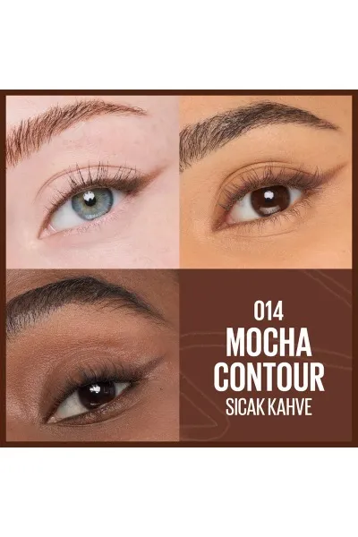  تصویر 2 : مداد چشم دو سر Sculpting Stix رنگ 014 Mocha Contour  قهوه‌ای موکا Sculpting Stix Dual Ended Eye Pencil 014 Mocha Contour میبلین نیویورک Maybelline New York 