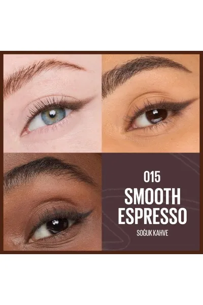  تصویر 2 : مداد چشم دو سر Sculpting Stix 015 Smooth Espresso  قهوه‌ای اسپرسویی Sculpting Stix Dual Ended Eye Pencil 015 Smooth Espresso میبلین نیویورک Maybelline New York 