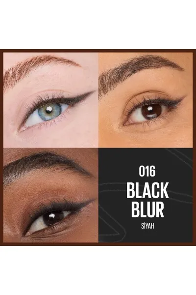  تصویر 2 : مداد چشم دو سر اسکالپتینگ استیکس 016 Black Blur  رنگ مشکی Sculpting Stix Dual Ended Eye Pencil 016 Black Blur میبلین نیویورک Maybelline New York 