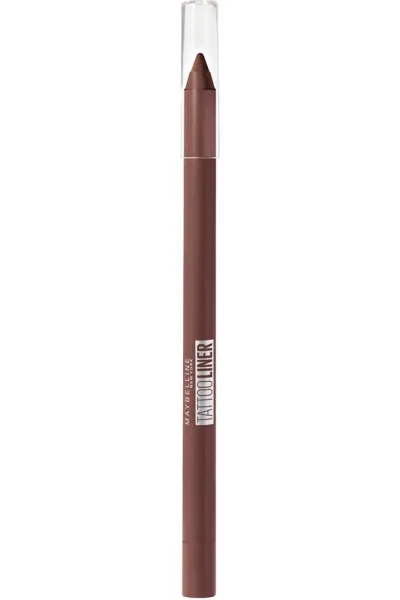  تصویر 1 : مداد چشم ژلی تتو لاینر 911 Smooth Walnut  رنگ گردویی ماندگار Tattoo Liner Gel Eye Pencil 911 Smooth Walnut میبلین نیویورک Maybelline New York 