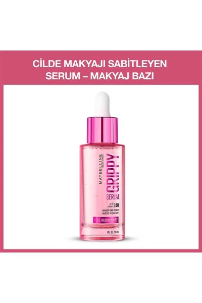  تصویر 1 : پرایمر سرمی گریپی برای تثبیت آرایش و ماندگاری بیشتر میکاپ Grippy Makeup Gripping Serum Primer میبلین نیویورک Maybelline New York 