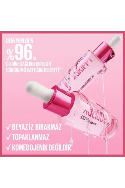  تصویر 4 : پرایمر سرمی گریپی برای تثبیت آرایش و ماندگاری بیشتر میکاپ Grippy Makeup Gripping Serum Primer میبلین نیویورک Maybelline New York 