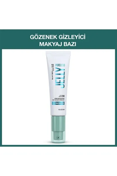  تصویر 1 : پرایمر ژلی پورلس جلی برای محو منافذ و داشتن آرایشی یکدست Poreless Jelly Pore Blurring Primer میبلین نیویورک Maybelline New York 