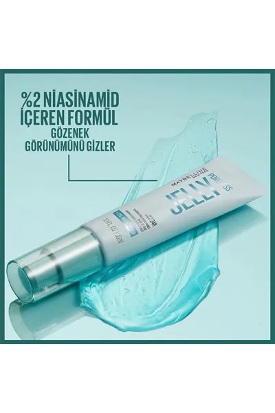  تصویر 4 : پرایمر ژلی پورلس جلی برای محو منافذ و داشتن آرایشی یکدست Poreless Jelly Pore Blurring Primer میبلین نیویورک Maybelline New York 